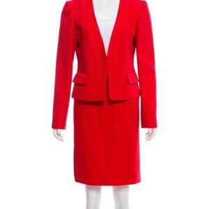 Valentino textured skirt suit